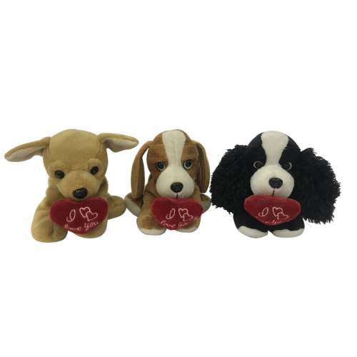 Sea Animal Toys Valentine Sweetie Dog Plush Supplier